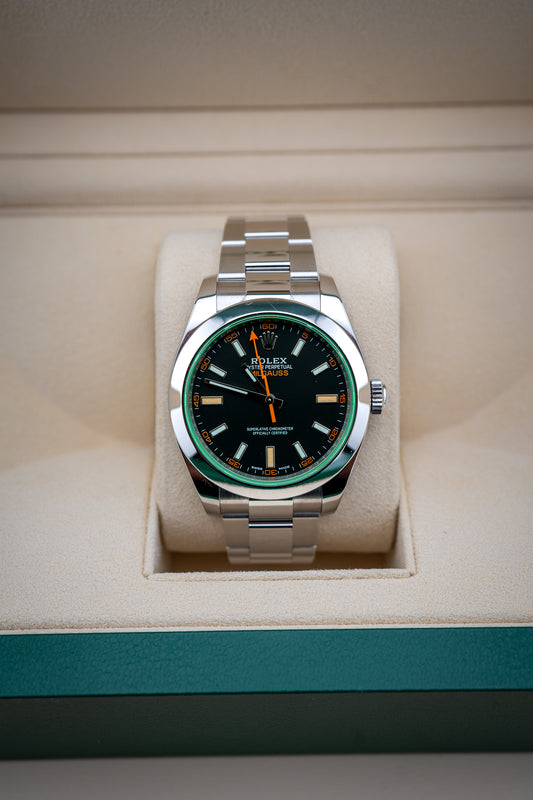 2017 Rolex Milgauss – Ref. 116400GV – Black Dial – Mint Condition, Complete Set