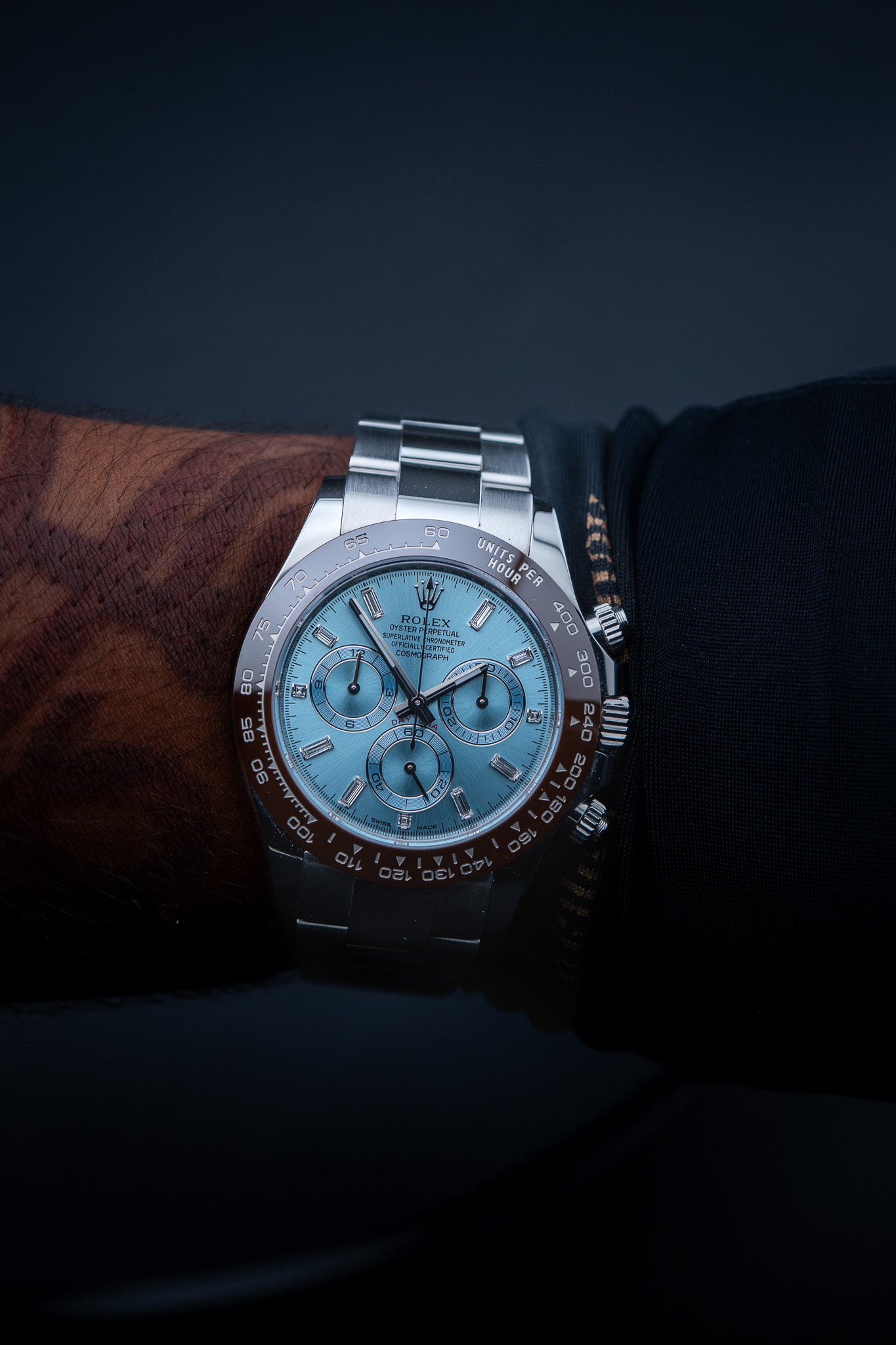 2022 Rolex Cosmograph Daytona – Ref. 116506 – Platinum with Ice Blue Dial – Mint Condition, Complete Set