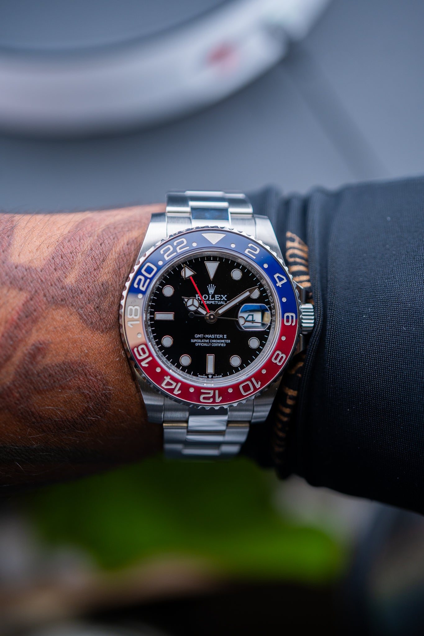 2023 Rolex GMT-Master II “Pepsi” – 126710BLRO – Oyster Bracelet – Preowned – Complete Set