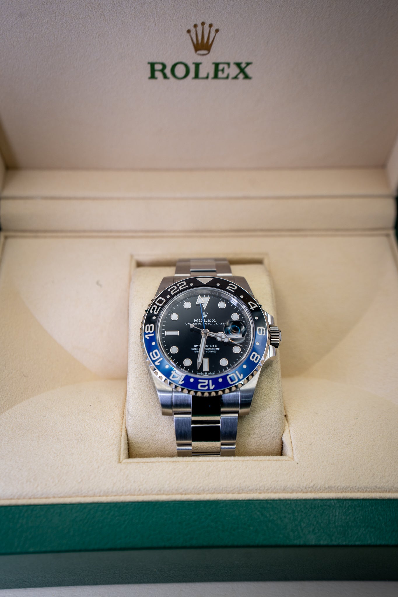 2013 Rolex GMT Master Ref 116710BLNR "Batman" Watch & Card