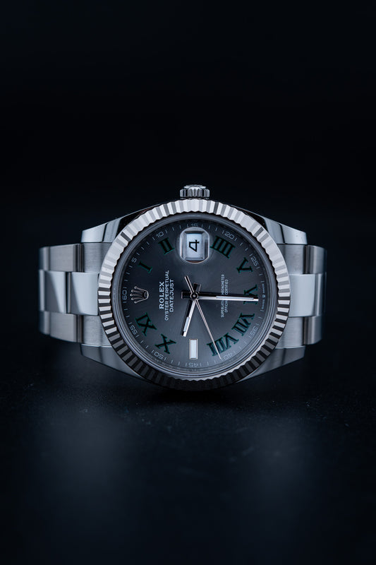 2025 Rolex Datejust 41 – Ref. 126334 – Wimbledon Dial – Stainless Steel – Fluted Bezel – Oyster Bracelet – Brand New, Complete Set