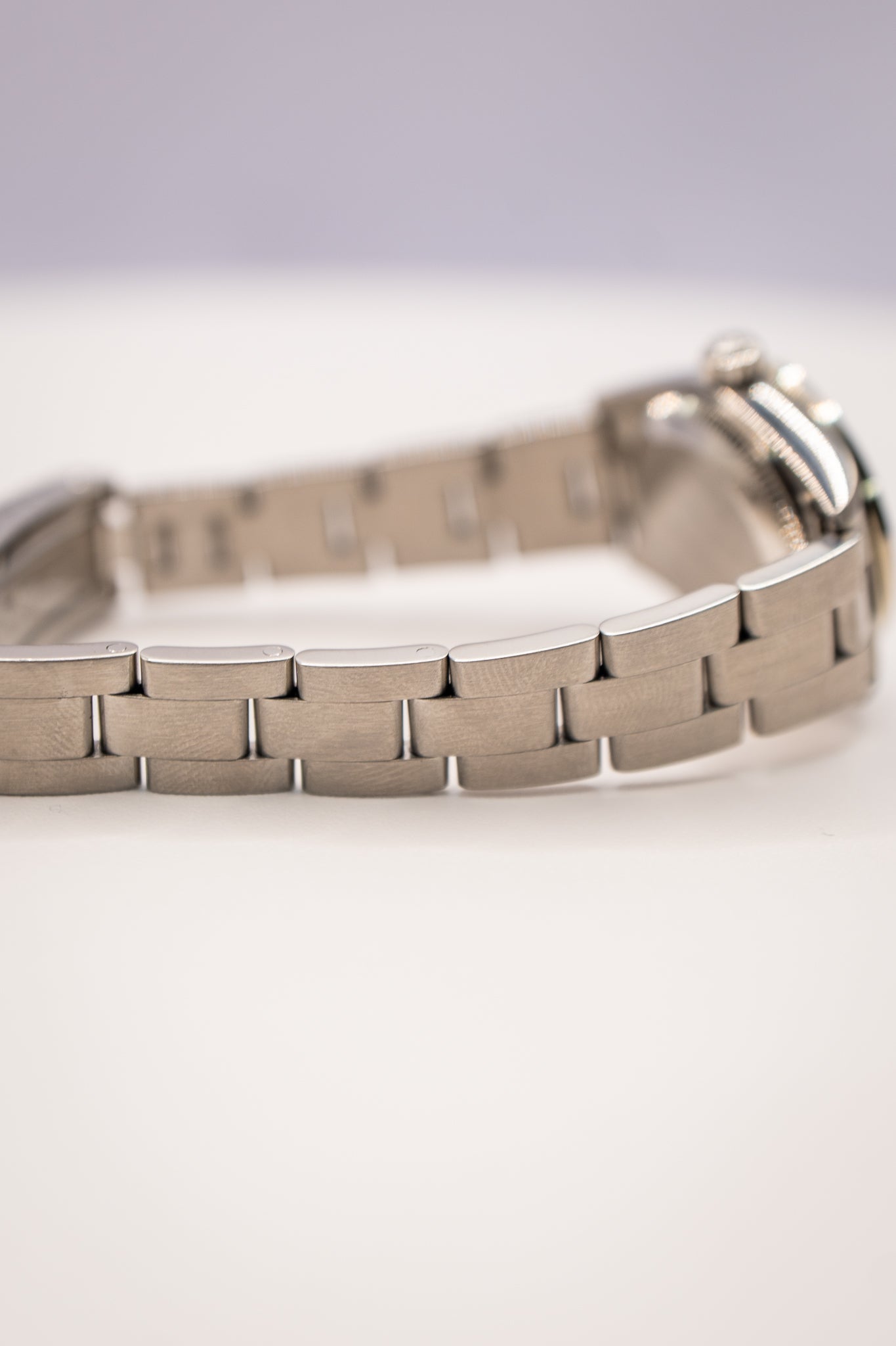 24 Ladies Oyster Perpetual Silver Dial Diamond Bezel/Markers
