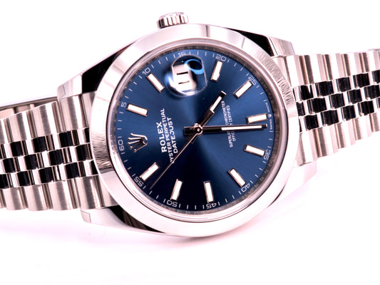 2024 Rolex Datejust 41 Ref. 126300 - Blue Dial, Smooth Bezel, Jubilee Bracelet image 1