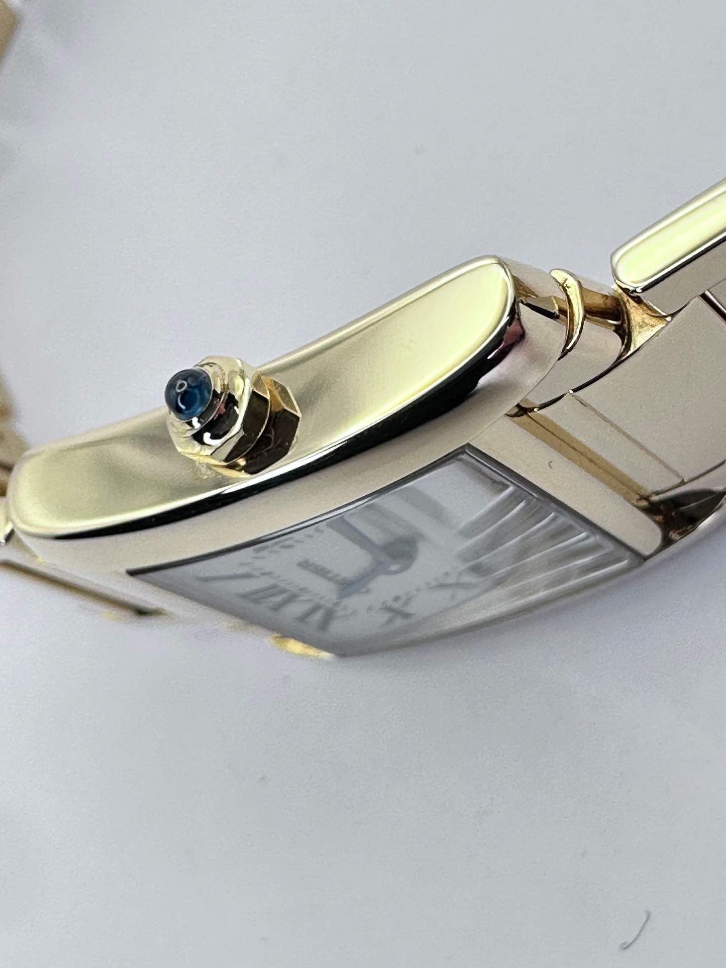 Cartier Française Ref. WB7018K1 - 18K Yellow Gold, Silver Opaline Dial, 2010s image 9