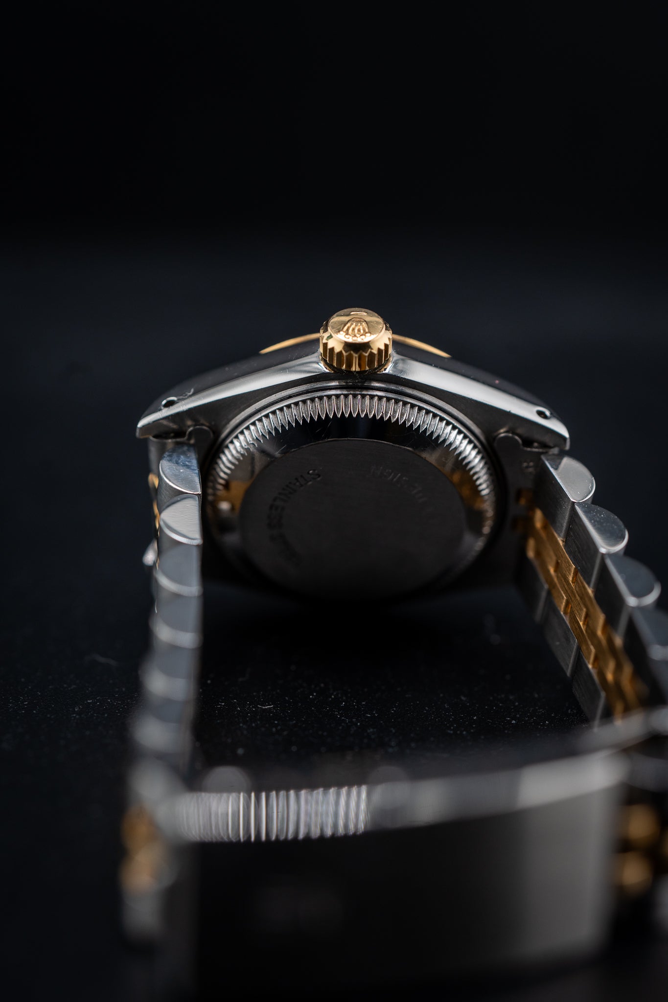 Preowned Rolex Ladies Two-Tone Datejust – Ref. 69173 – Custom Pink Roman Dial