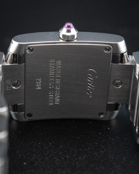 Cartier Tank Française Small 20mm W51028Q3 Pink Mother of Pearl Dial