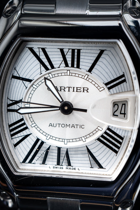Cartier Roadster W62025V3 Silver Dial Men's Watch (Preowned)