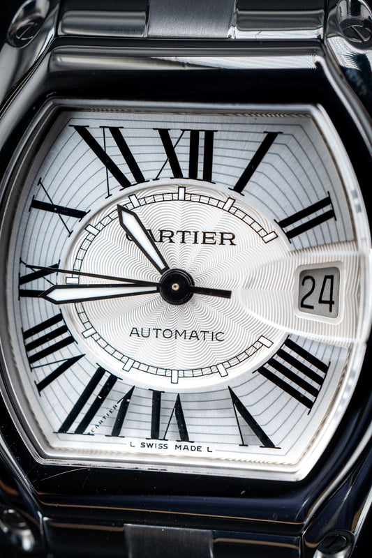 Cartier Roadster W62025V3 Silver Dial Men's Watch – Watch Only (Preowned)