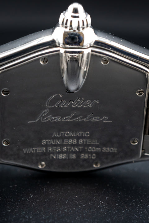 Cartier Roadster W62025V3 Silver Dial Men's Watch (Preowned)