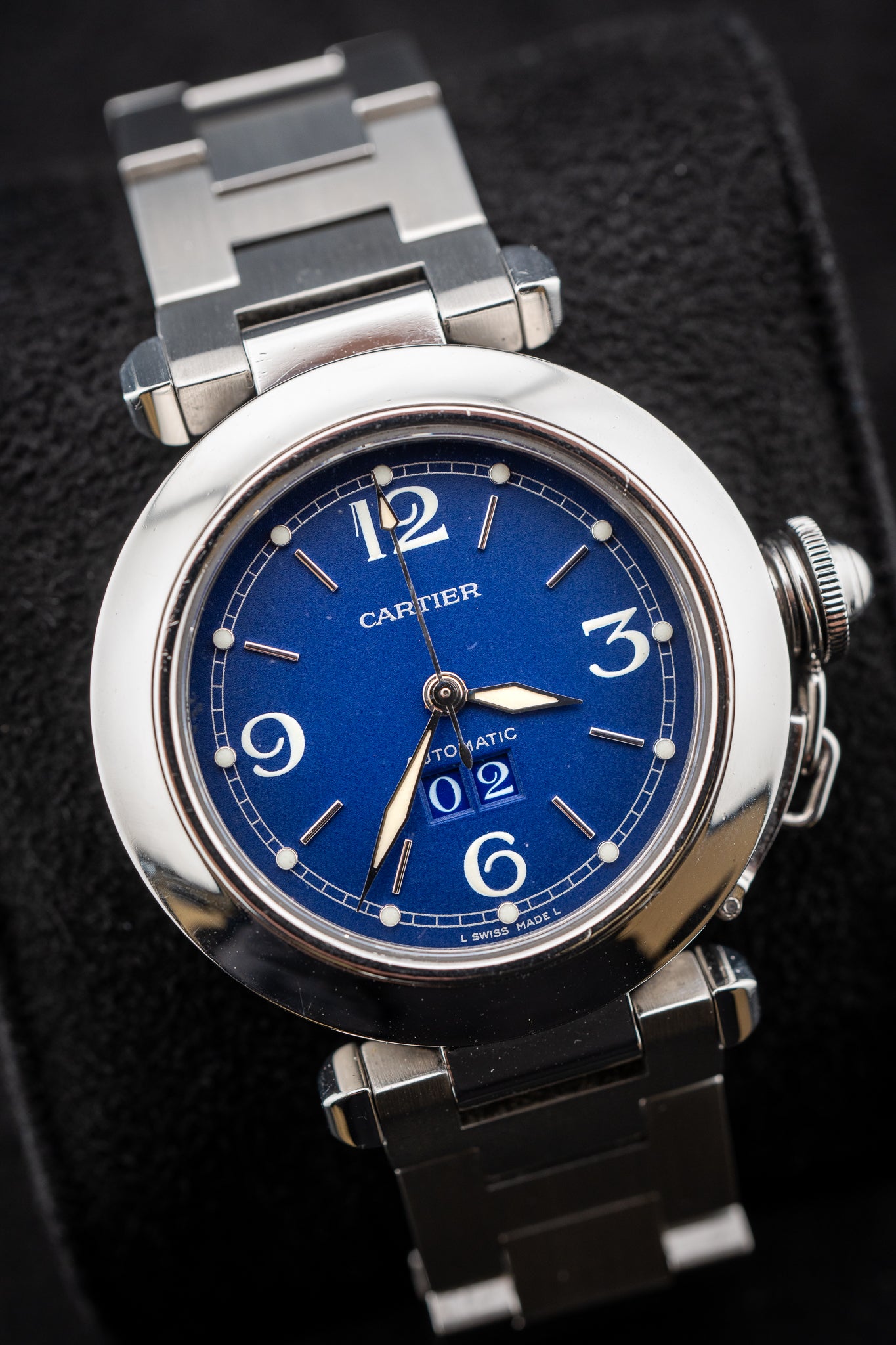 Cartier Pasha C Large Date W31047M7 Stainless Steel Automatic 35mm – Watch Only