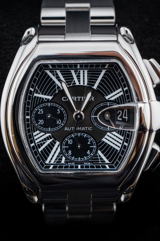 Cartier Roadster XL Chronograph W62020X6 43mm Stainless Steel – Watch Only