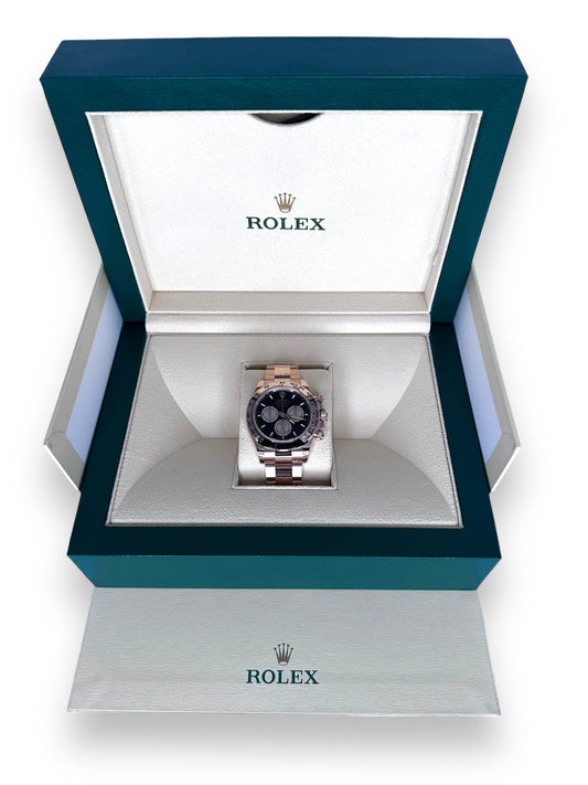 New Rolex Cosmograph Daytona Oyster 126505 - Everose Gold, Black Dial, Full Set image 1