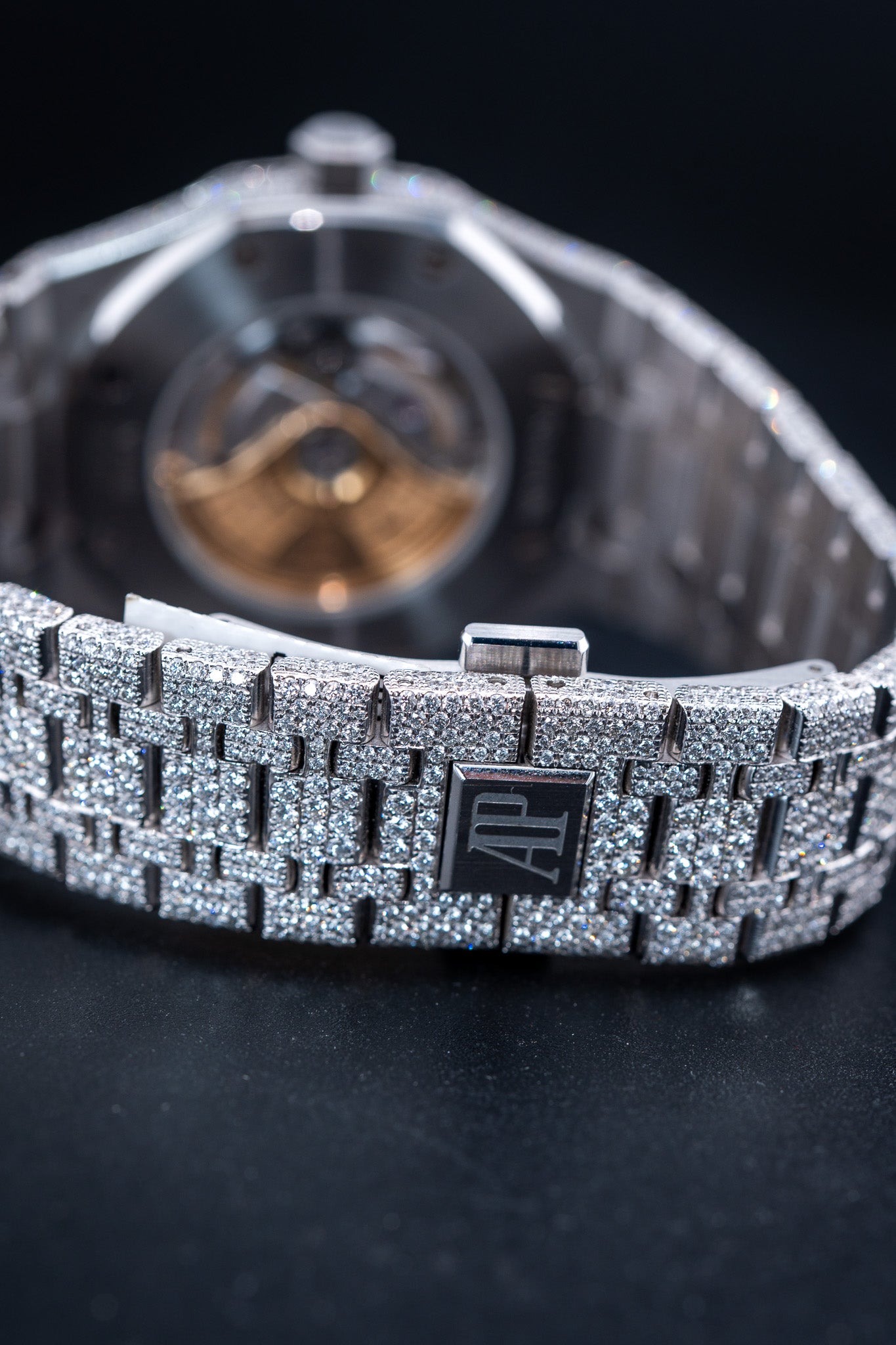 Audemars Piguet Royal Oak 41mm – Fully Bustdown – Aftermarket Diamonds – Stainless Steel – Brand New