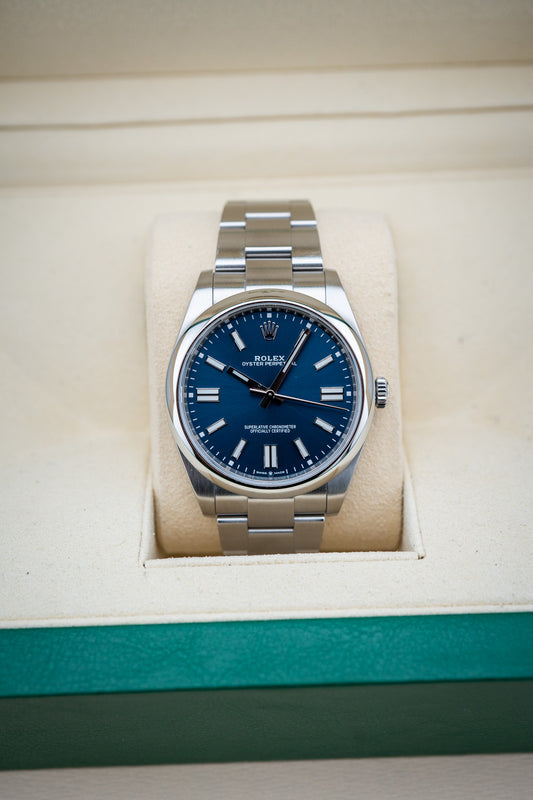 2020 Rolex Oyster Perpetual 41 Blue Dial – Ref. 124300 – Mint Complete Set