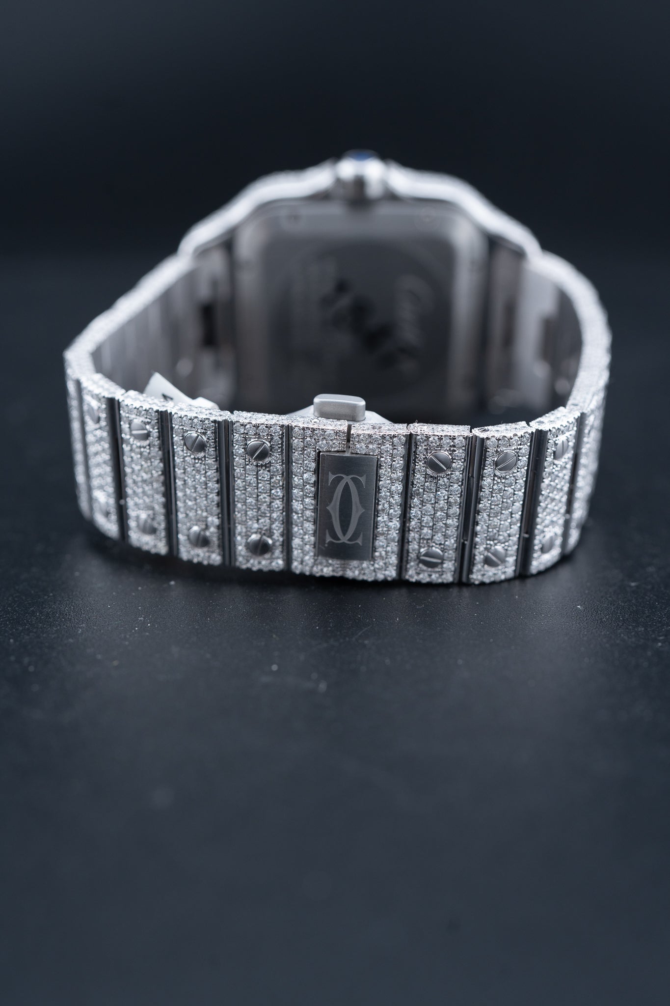Cartier Santos XL Two-Tone – Full Bustdown VS+ Natural Diamonds