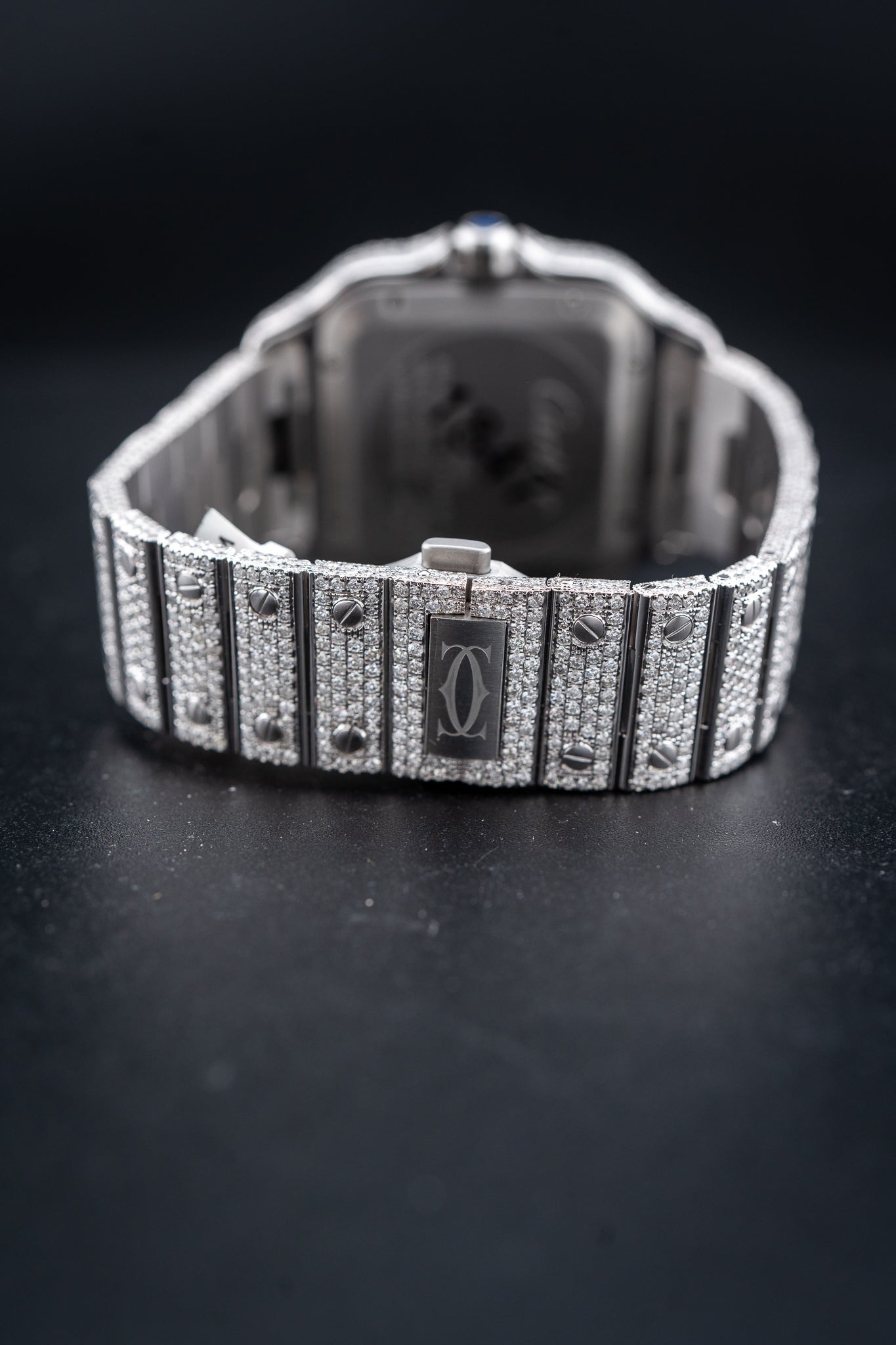 Cartier Santos XL Two-Tone – Full Bustdown VS+ Natural Diamonds