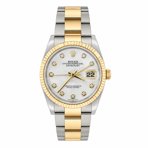 2024 Rolex Datejust 36mm | Factory Diamond Mother of Pearl Dial | Ref. 126233