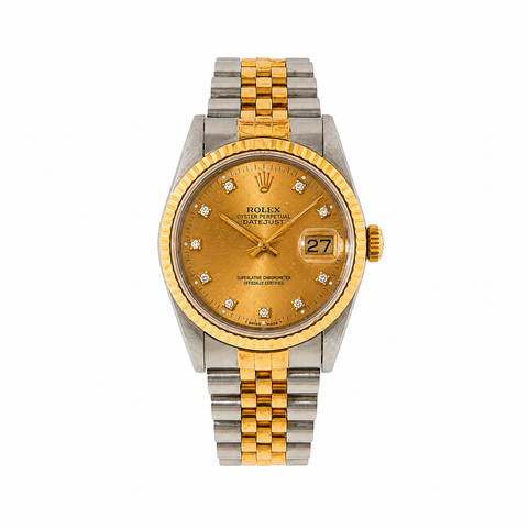 Pre-Owned Rolex Datejust 36mm | Two-Tone Jubilee | Factory Diamond Dial | Ref. 69173G