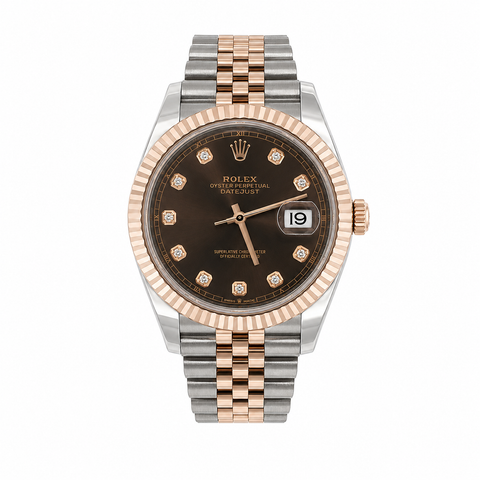 2026 Rolex Datejust 41 | Factory Diamond Chocolate Dial | Ref. 126331