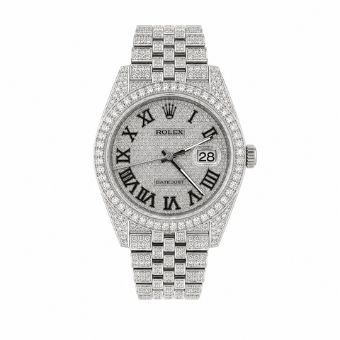 Custom Iced Out Rolex Datejust 41mm | Custom Diamond Set Jubilee | Ref. 126300