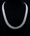 22” 10KT White Gold Cuban Link Chain – 12mm – 17.00 CTW Diamonds – 164g – Brand New