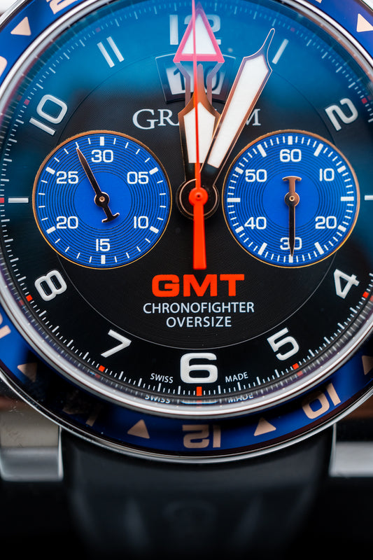 Pre-Owned Graham Chronofighter Oversize GMT – Ref. 2OVGS.B26A.C89S – 47mm – Box & Papers