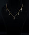 18K Yellow Gold Triple Diamond Drop Pendant Set – 0.71ctw
