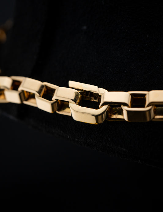 18K Yellow Gold Perception Link Necklace – 71.5g – 17.7” – VS/F Diamond Clasp