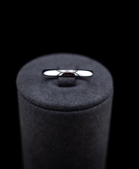 10K White Gold Wedding Band Size 8