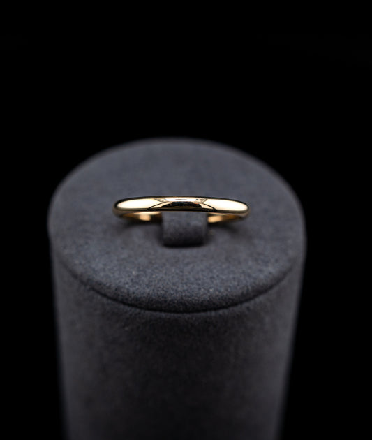 10K Yellow Gold Classic Wedding Band – Size 8 – 1.75g