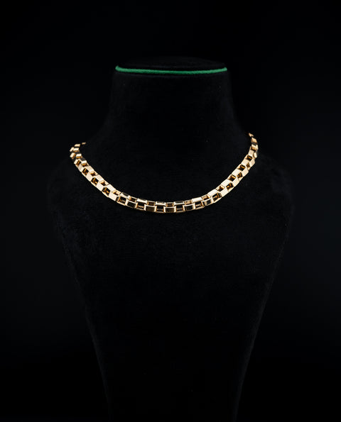 18K Yellow Gold Perception Link Necklace – 71.5g – 17.7” – VS/F Diamond Clasp