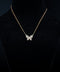 14K Yellow Gold Diamond Pavé Butterfly Pendant Set – 1.19ctw
