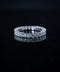 10K White Gold Lab Diamond Round Cut Eternity Band Ring Size 9.5