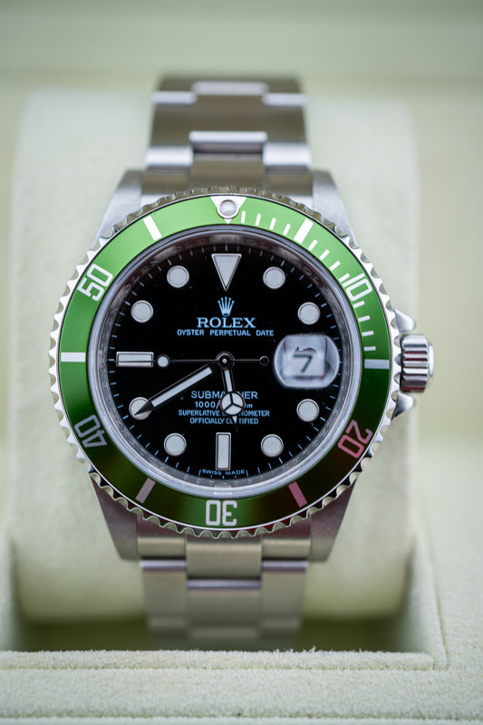 Rolex Submariner Date "Kermit" 16610LV – Watch & Box (Preowned)