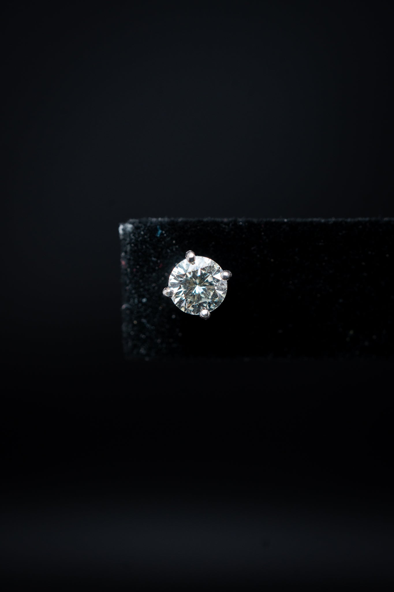 White Gold Natural Diamond Stud Earrings – 1.00 CTW