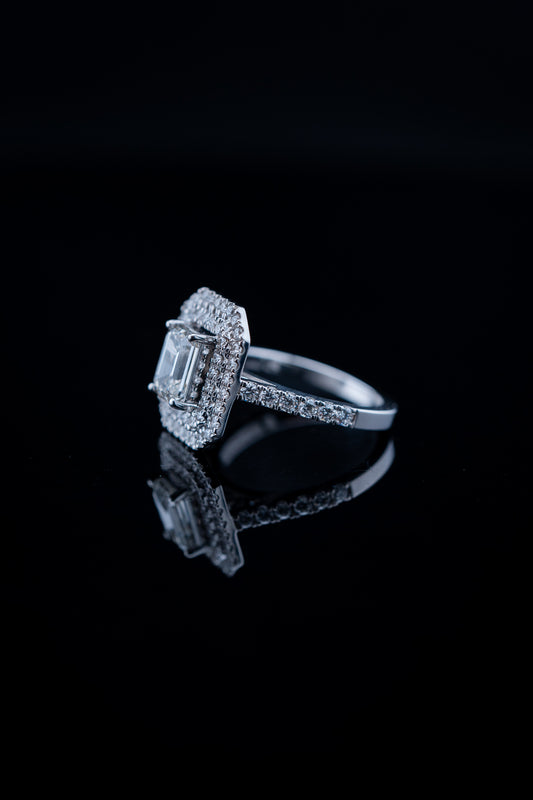 10K White Gold Lab Diamond Solitaire Ring – 2.24 CTW – Size 6.5