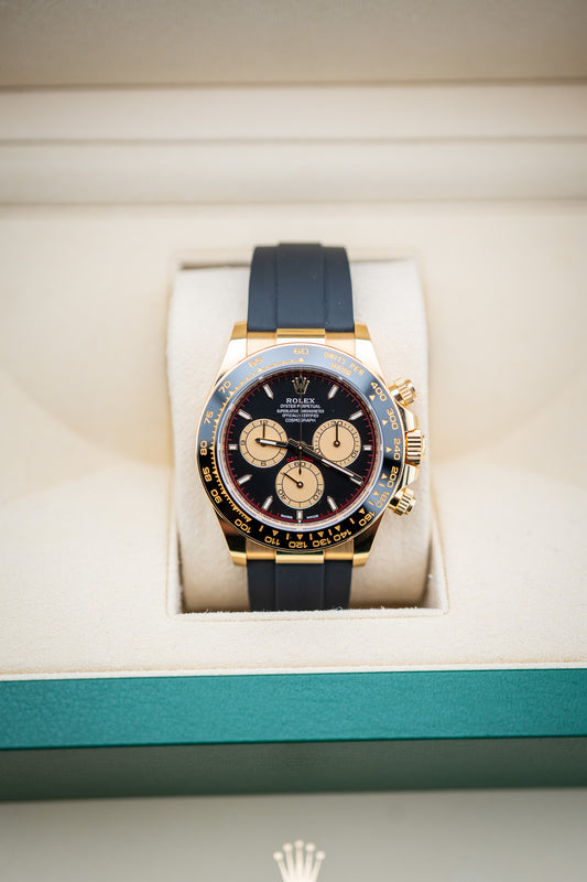 2024 Rolex Daytona Paul Newman Black Dial Oysterflex – Ref. 126518LN – Mint Complete Set