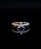 10K White Gold/Rose Gold Two-Tone Diamond Pavé Ring Size 7