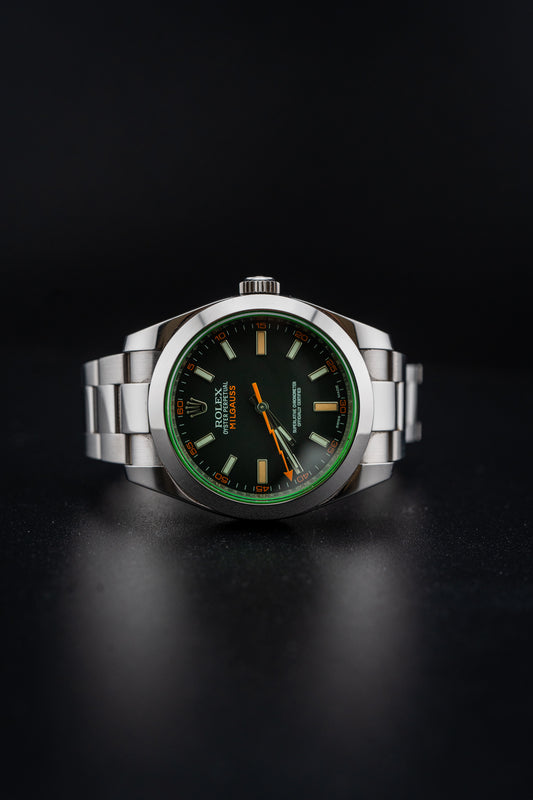 Rolex Milgauss 116400GV 40mm Green Sapphire Crystal – 2010's Complete Set