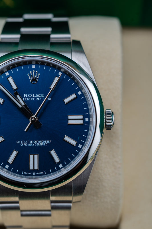 2025 Rolex Oyster Perpetual 41 – Blue Dial – 124300 – Brand New – Complete Set