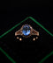 10K Rose Gold Tanzanite Engagement Diamond Halo Ring Size 6