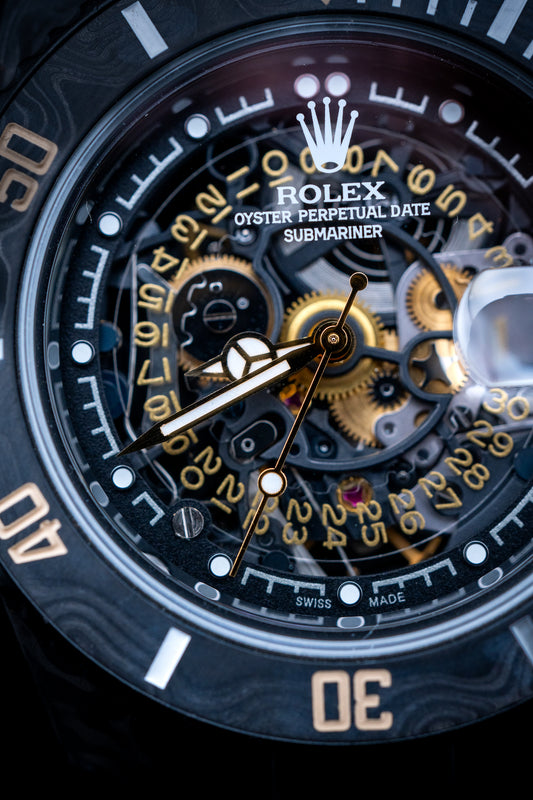 1/50 Skeleton Concept Eclipse Submariner – Custom Skeleton Rolex – Complete Set