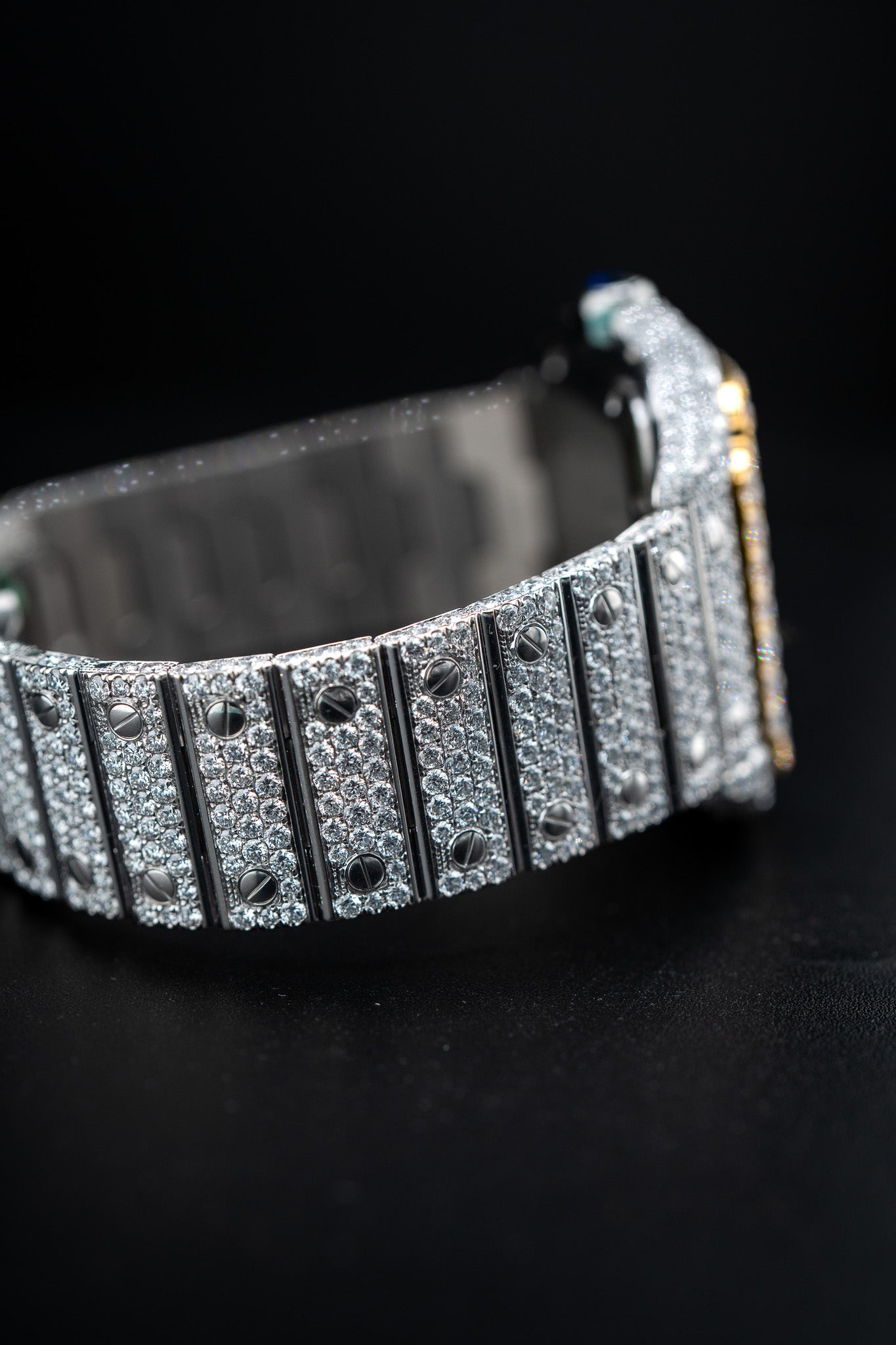 Cartier Santos XL Two-Tone – Full Bustdown – Lab Diamonds