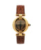 Cartier Colisée 18K Vermeil Brown Leather Strap Ladies Watch