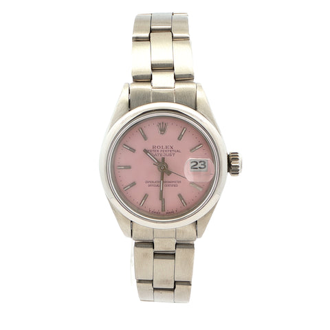 Rolex Datjust Pink Dial Oyster Bracelet 26mm ref. 69174