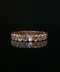 10K Rose Gold Emerald Cut Diamond Eternity Band