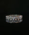 10K White Gold Emerald Cut Diamond Eternity Band