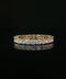 10K Yellow Gold Round Cut Diamond Eternity Band