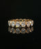10K Yellow Gold Oval Cut Diamond Eternity Band