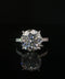 14K White Gold Round Cut Diamond Engagement Ring